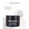 Matte Hair Wax For All Hair Type, Pomade For Men All-Day Hold Hair Styling Pomade, Firm Hold＆Matte Finish, Premium Men`s Hair Styling Clay（4oz）