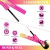Lash Extension Kit DIY Cluster Lashes Kit with 10 Pairs D Curl Cluster Lashes Wispy Eyelash Bond and Seal Lashes Remover and Eyelash Applicator for Beginner at Home by W