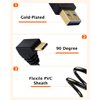 Dafensoy USB Type C Cable 90 Degree, Type C Fast Charging Cable, USB A 3.0 to USB C 3.1 Up & Down Angle Charging Cable, of Mobile Phones or Tablets Fast Charging (1.5M/5feet)