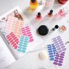 XEAOHESY 224 Pieces 16 Sheets Solid Macaron Color Nail Polish Strips with Nail File Self-Adhesive Nail Stickers Full Nail Wraps Nail Strips Nail Polish Stickers for Women Nails Art