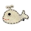Whale Hair Clip, Felt Hair Clip, Girls Hair Accessories, Nautical, Ocean, Summer, Beach (white whale)