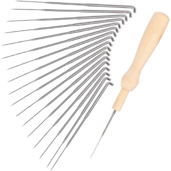30 Pcs Needle Felting Kit, Wool Felting Needles Tool, Needle Felting Supplies, Wool Felting Supplies Needle Felting Tool, 3 Sizes Felting Needles 3.58/3.39/3.07 inch