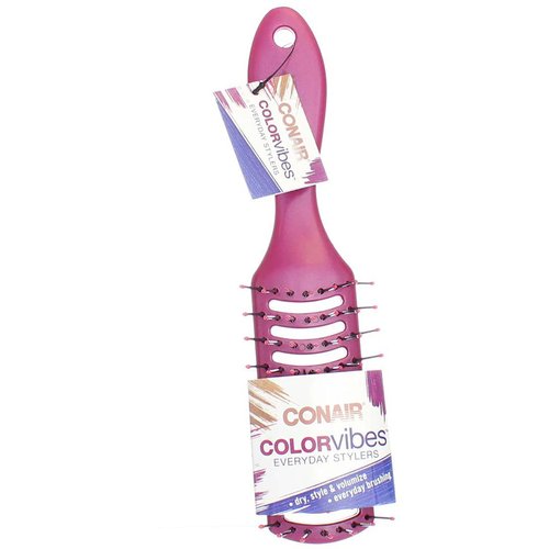 Conair ColorVibes Hair Brush w/Elastics