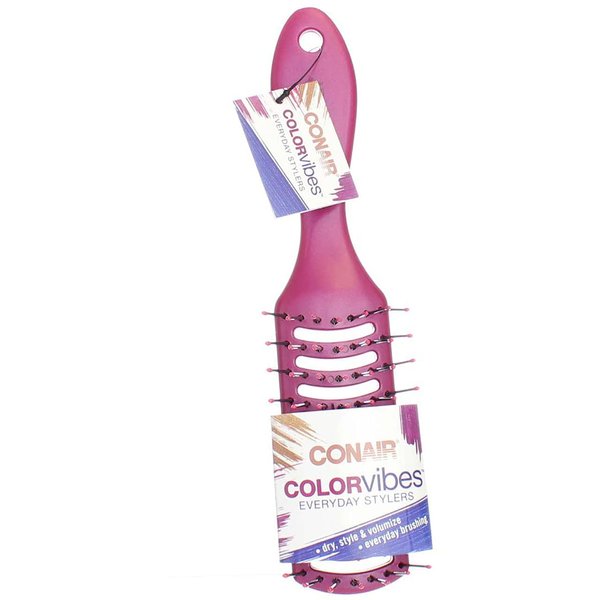 Conair ColorVibes Hair Brush w/Elastics