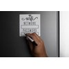 White & Black WiFi Password Sign Fridge Magnet, WiFi Sign with Black Wet Erase Pen, Magnetic WiFi Password Sign for Home, Portable WiFi Sign for Guests, Airbnb Essentials for Hosts, 4.75x5.0 inch