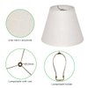 Tootoo Star Barrel White Small Lamp Shade for Table Floor Lamps Replacement, 6x10x7.5 Inch, Fabric Cloth, Spider Model (white)