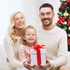 Frienda 3 Pairs Old Man Costume Glasses Santa Glasses Gold Round Glasses Clear Lens Glasses for Men Women Christmas Dress Up Accessories