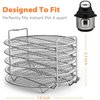 Goldlion Dehydrator Rack Compatible with Instant Pot 6 Quart Stainless Steel Stand Accessories for Air Fryer Crisp Lid