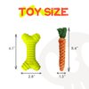 ZITNPOO Combination of squeaky rubber toys and cotton rope toys Plush toys for dogs Squeaky toys
