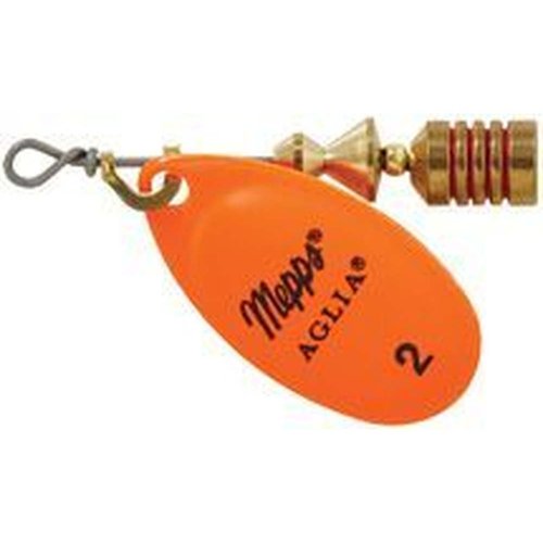 Mepp's Aglia Spinners, Plain, hot Orange, Size 5 (B5 HO)