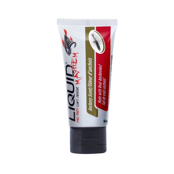 Liquid Mayhem Nightcrawler Flavor Walleye, Trout and Panfish Attractant Scent Gel Made with Real Bait Particles - Fish Bite and Hold On Longer - Apply to Fishing Lures, Jigs, Spoons, Spinners