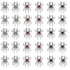 30Pcs Spider Nail Charms Silver Nail Charm for Halloween Holiday with Rhinestone Design Alloy Spider Charm for Women Girls Holiday DIY Nail Art Decorations Accessories