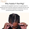 Nadula V Part Kinky Curly Wigs Human Hair No Leave Out Upgraded U Part Wigs for Women Affordable 4C Afro Curly Vpart Wigs Clip in Half Wig Beginner Friendly 150% Density Natural Color 18inch