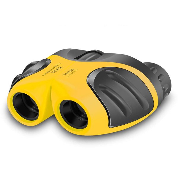 JRD&BS WINL Toys for 4-5 Year Old Boys,8 X 21 Kids Binoculars for Children,Compact Telescope Boys Gifts 4-8 Years Old to Bird Watching &Scenery(Yellow)