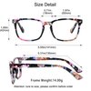 YEIN Progressive Multifocus Reading Glasses, Spring Hinge Blue Light Blocking Glasses for Women, No Line Multifocal Readers with Clear Lenses (+0.00/+1.00 magnification)