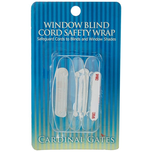 Cardinal Gates Cord Safety 3- Wraps, Clear