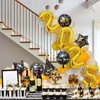 2025 New Years Eve Party Supplies - 10 Pcs Happy New Year Decorations 2025 Foil Balloons NYE Party Decorations Set