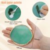 Nail Art Mixing Palette Resin Plate Tray for Christmas/Mixed Paint Drawing Color Display(Green)