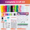 Paracord Bracelet Making Kit with Charms - Art & Craft Gift for Girls Age 8 9 10 11 12 & Teens 13 14 year old. Make Your Own Friendship & Fashion Jewelry for Birthday, Camp & Project Activity