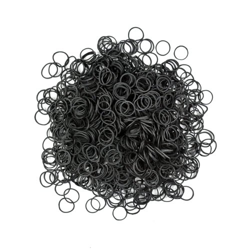 1000 Pcs Mini Rubber Bands Elastic Hair Ties for Hair Making Hairstyle (Black)