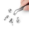 QCQIANG 620Pcs 12 Size Stainless Steel Precision Steel Balls, Metal Balls Mini Ball Bearing Assortment Kit 1mm, 2mm, 2.5mm, 3mm, 3.5mm, 4mm, 4.5mm, 5mm, 5.5mm, 6mm, 7mm, 8mm