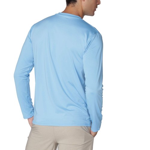 INGEAR Sun Shirts for Men Long Sleeve UV Protection, UPF 50 Long Sleeve Men, UV Shirts for Men, Men's Rash Guard Fishing Shirt (Sky Blue, Medium)
