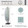 STEECA Patio Waterproof Umbrella Cover, Outdoor Offset Parasol Cover for 7.5-11.5 Feet Cantilever Banana Frame Umbrella