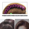 20pcs Hair Perm Rods, Hair Perm Rods Fluffy Perming Rod Hair Roller, Curler Hairdressing Tool Kit for Salon Barber Home(Purple)