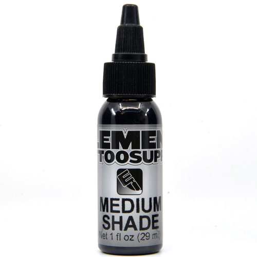 ELEMENT TATTOO SUPPLY - Shading 3 Stage Grey Wash - Black and White Tattoo Ink - Light - Medium - Dark - Shades (5) 1oz Bottles