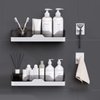 UIFER 2-Pack Adhesive Shower Caddy, Shower Shelves with Hooks, No Drilling Shower Racks for Inside Shower & Kitchen Storage