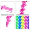 50 Pack Plastic Spiral Hair Perm Rods - Hairdressing Styling Curling Rods for Women and Girls