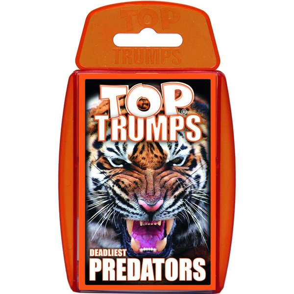 Top Trumps Predators Top Trumps Classic Card Game, Learn facts about Killer Whales, Lions and Scorpions in this educational pack, great gift for aged 6 plus