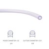 DERNORD PVC Tubing 1/4"ID X 3/8"OD Flexible Clear Vinyl Hose 10 Feet for Food Grade