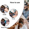 4 Pieces Spiral Lock Hair Tie Dreadlock Hair Tie for Women and Men Braids Dreadlock Accessories Colorful Dread Ties for Braids Loc Thick Curly Hair (Multi)