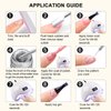 RARJSM Gel Liner Nail Art Silver Glitter Design Gel Nail Polish 1 Bottle 8ml Soak off UV LED Curing Requires Build in Thin Brush Striper Gel Polish for Home Salon Diy Nail Manicure Painting Decoration