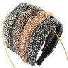 XIHIRCD 4pcs Knotted Headbands for Women, Non-Skid Fashion Hairbands for Women's Hair Leopard Printed Knotted Hair Hoop Headband for Women Girls Gifts Daily Wearing (4 Colors)