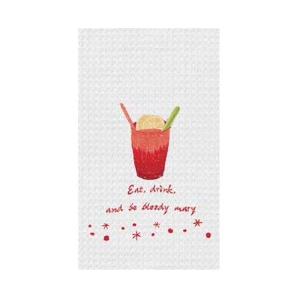 C&F Home 18X27 KITCHEN TOWEL, EAT DRINK