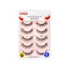 KISS Looks So Natural False Eyelashes Multipack, Lightweight & Comfortable, Tapered End Technology, Reusable, Cruelty-Free, Contact Lens Friendly, Style 'Poise', 5 Pairs Fake Eyelashes