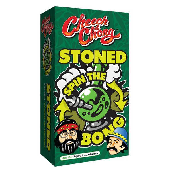 Cheech & Chong Spin the Bong Game, Play With Stoners, Follow Card & Bong Commands, Grass, Munchies, & Music for Blissful Playtime & Relaxation, 18+