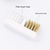 TEONEI Nail Drill Bit Wire Cleaner Brush,Nail Art Cleaner Tool for Nail Salon or Home Use,3Pcs