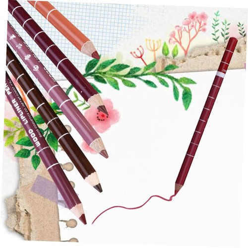 Beatifufu Non-drying Lip Liner 12pcs Pipliner Pencil Waterproof Lipliner Pencil Lip Liner Pencils Water Proof Eyebrow Pencil Natural Color Lip Liner