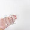 12pcs 80ml Small Travel Plastic Bottle with White Plastic Cover Portable Fluid Transparent Refillable Bottles Storage Jar Eco-Friendly