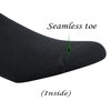 Yomandamor Men's 5 Pairs Non-binding Flat-Knit Ankle Diabetic/Dress Socks with Seamless Toe(Big and tall available)
