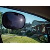 GLARE PATCH - The Miniature Static Cling car Window Sun Glare Blocker for Driver. Sun Shade for Infant and Baby car Seats, Baby Side Window, Driver Shade, Glare Visor, Driver Safety. Pack of 2