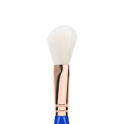 Bdellium Tools Professional Makeup Brush - Golden Triangle 962 Slanted Blusher - With All Vegan and Soft Synthetic Fibers, For Contouring and Highlighting (Blue, 1pc)