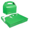 24-Pack Green Gable Boxes - Green Party Boxes for Kids Birthday, Party Favors, Candy, Goodies, Treats (6.2x3.5x3.6 In)