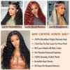 13x4 Deep Wave Lace Front Wigs Human Hair Pre Plucked 22 Inch Curly Lace Front Wig Human Hair 180 Density Deep Wave Frontal Wig for Women Glueless Wigs Human Hair with Natural Hairline (22 Inch)