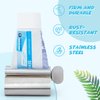 LOVEINUSA Toothpaste Squeezer, 3PCS Toothpaste Tube Squeezer Metal Toothpaste Dispenser Stainless Steel Toothpaste Squeezer Tube Roller Toothpaste Holder