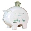 Personalized Teepee Aqua Mint Piggy Bank