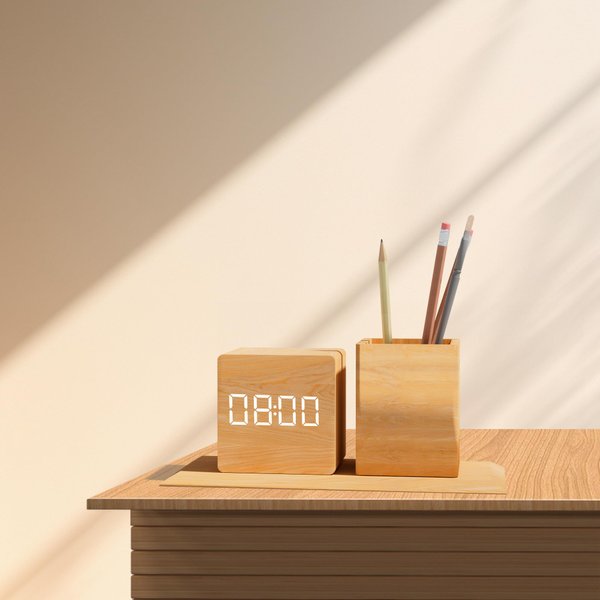 ANTDALIS Alarm Clock for Bedrooms, Silent Alarm Clock for Students, Smart LED Digital Alarm Clock, Three Alarm Settings, 3-Level Brightness, Silent Auto Off Screen